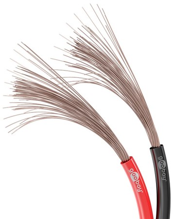 Image nº4 du produit Bobine de 100m de câble haut parleur rouge et noir 2X0.75mm2 éco