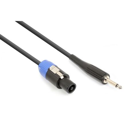 Image principale du produit Câble Enceinte Speakon vers Jack 6.35 mono 2X1.2mm2 5m