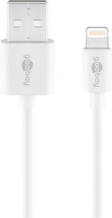 Image principale du produit Cable USB Lightning apple pour charge ou synchro Blanc 3M