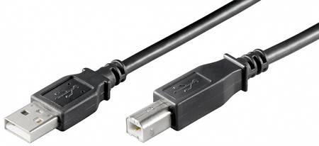 Image principale du produit Câble USB 2.0 A vers B noir 1m