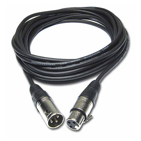 Image principale du produit Câble audio micro Hilec XLR mâle vers femelle 1,5m