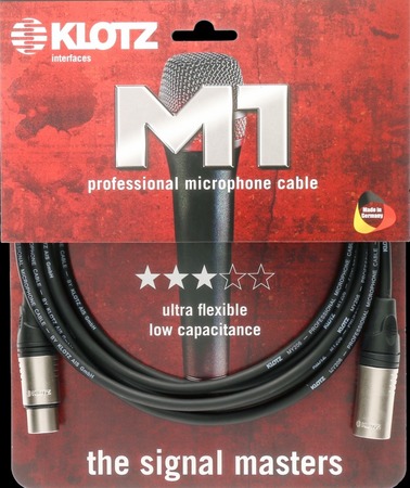 Image principale du produit M1K1FM0300 Klotz – Câble XLR audio Mâle femelle longueur 3m