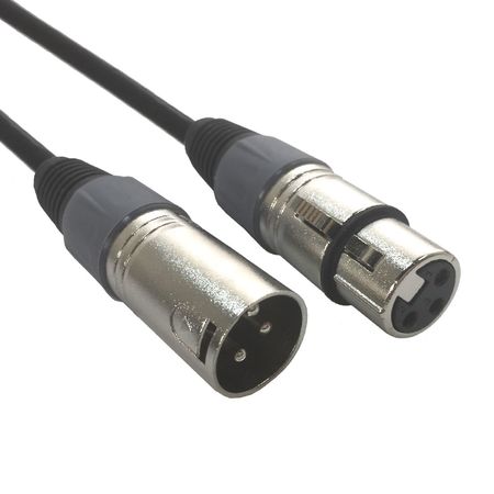 Image principale du produit Câble XLR audio ou micro mâle femelle 15m repérage gris