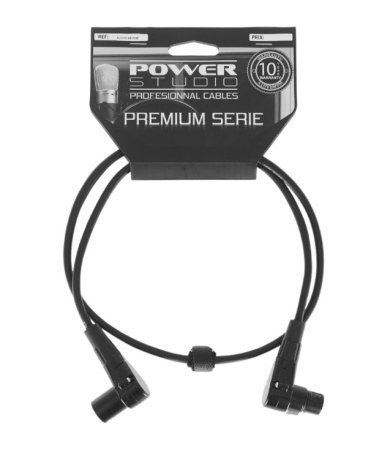 Image secondaire du produit Câble audio avec fiches XLR coudés pivotantes - longueur 5m