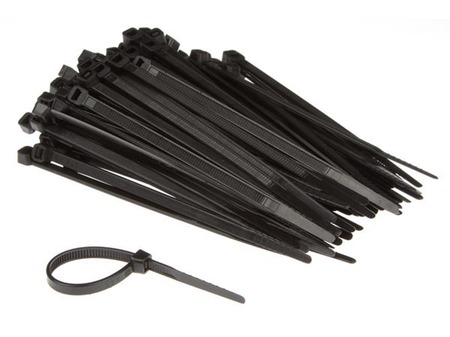Image principale du produit 100 Colliers de serrage nylon 4,6 X 120mm noir