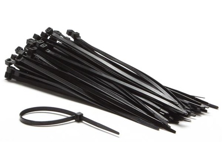 Image principale du produit 100 Colliers de serrage nylon 300mm noir