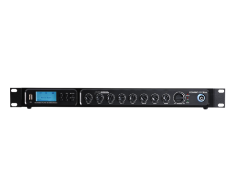 Image principale du produit COMBO120Evo Audiophony - Amplificateur-mixeur 120W avec lecteur USB, FM, DAB+ et Bluetooth-