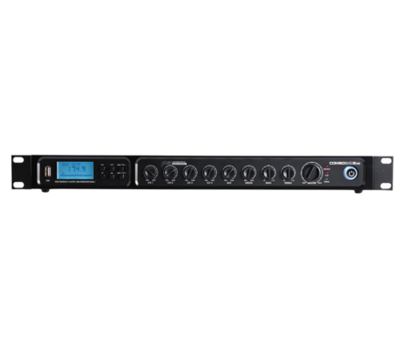 Image principale du produit COMBO240Evo Audiophony - Amplificateur mixeur 240W 4Ω / 100V avec USB, FM, DAB+ et Bluetooth