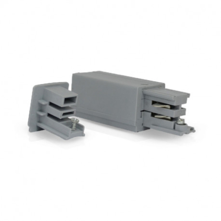 Image principale du produit Connecteur Triphase Alimentation et Fin Gauche Gris