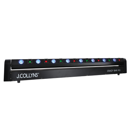 Image principale du produit CRAZY BAR RG J.Collyns - Barre oscillante avec 8 leds RBB 3W et 8 lasers 4 rouges et 4 verts