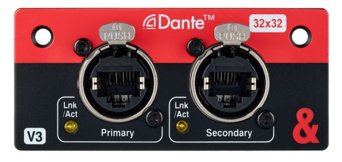 Image secondaire du produit SQ-DANTE32 Allen & Heath - Carte dante 32x32 48K-96K V3