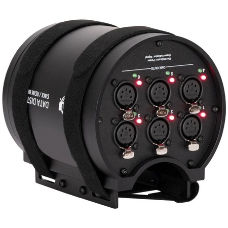 Image secondaire du produit Data Distro 6 ADJ - Splitter DMX RDM 1 entrée vers 6 sorties 5 broches