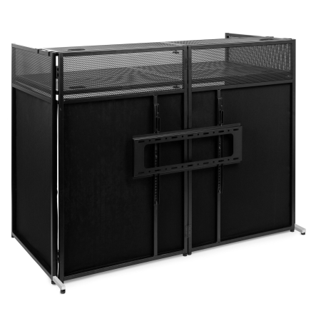 Image nº4 du produit DB6 Pro Vonyx Cabine DJ Pliable – Écran Pupitre Professionnel avec Support TV 65