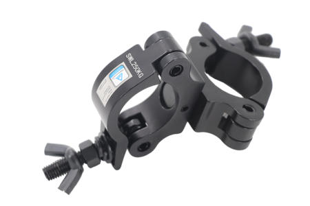 Image principale du produit Double clamp pour tube 50mm largeur 30mm CMU 250kG noir