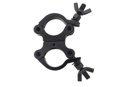 Image secondaire du produit Double clamp pour tube 50mm largeur 30mm CMU 250kG noir