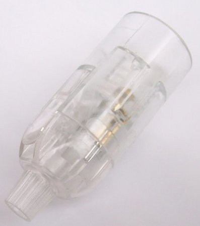 Image principale du produit Douille E14 transparente clipsable lisse sortie sur fil libre