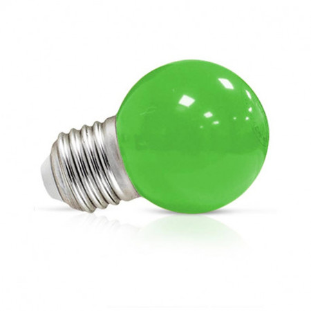Image principale du produit Lampe E27 à led Verte 0,5 W 230V