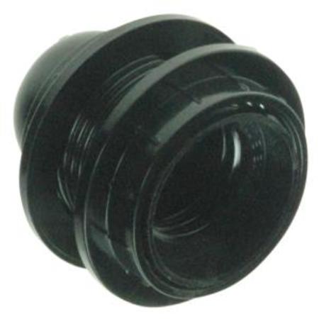 Image principale du produit Douille plastique noire E27 mi filetée avec deux large