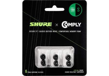 Image principale du produit EACYF1-6S Shure - Pack de 6 mousses pour SE et Aonic taille S