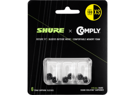 Image principale du produit EACYF1-6XS Shure - Pack de 6 mousses pour SE et Aonic taille XS