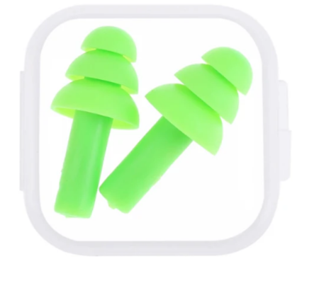 Image principale du produit Bouchon d'oreille permanent en silicone triple isolation, vert