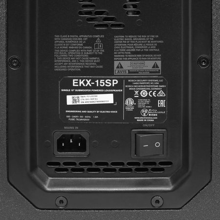 Image nº8 du produit EKX 15SP Electro Voice - Caisson de basses 15 pouces, 1300W, 133dB