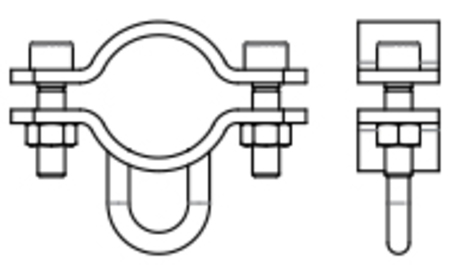 Image secondaire du produit Fixation pour élingue pour suspension structure diametre 50