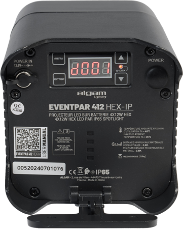Image nº3 du produit EVENTPAR412-HEX-IP Algam lighting - Par Led IP65 4X12W RGBAW + UV étanche