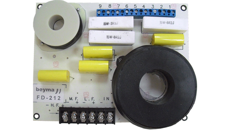 Image principale du produit FD-212 Beyma - Filtre passif 2 voies crossover 1.2 kHz 600w RMS 8 ohms