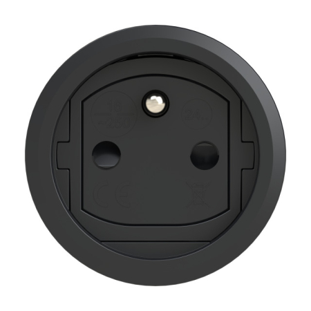 Image secondaire du produit Fiche femelle double 2p+T 16A  pour cordon norme Française IP44 PCE
