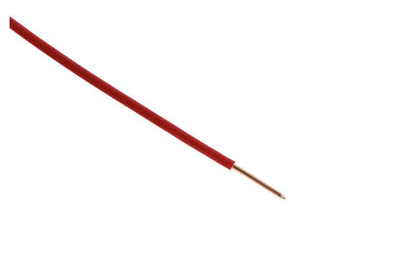Image principale du produit Fil de câblage monobrin rigide 0.5mm rouge 50m