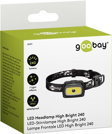 Image nº4 du produit Lampe Frontale LED Inclinable – 240 Lumens, 7 Modes, IPX4