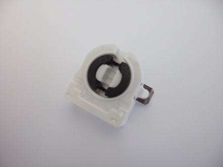 Image principale du produit Douille à clips arrière à verrouillage pour tube fluo ou néon T8 ou T12 en G13