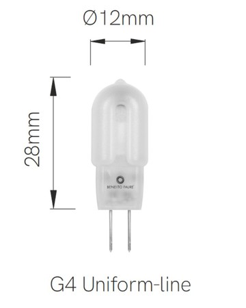 Image secondaire du produit Beneito et Faure, Ampoule Led G4 1.3W 3000K 150 lumens