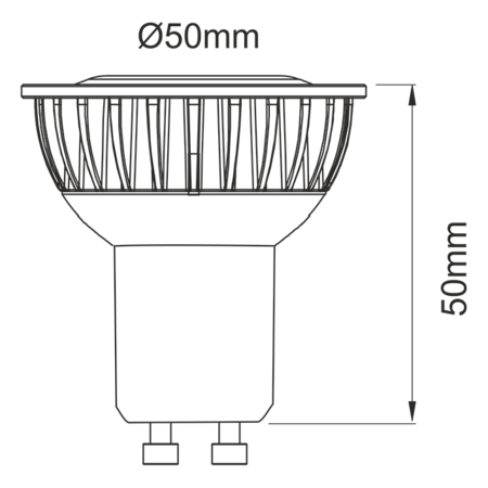 Image nº3 du produit Ampoule Beneito Faure à led SHARP GU10 230V 8W blanc Chaud 3000K 60°