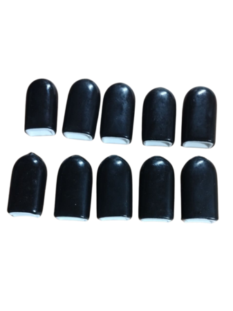 Image principale du produit Lot de 10 embouts de fin de fil plat noir pour guirlande