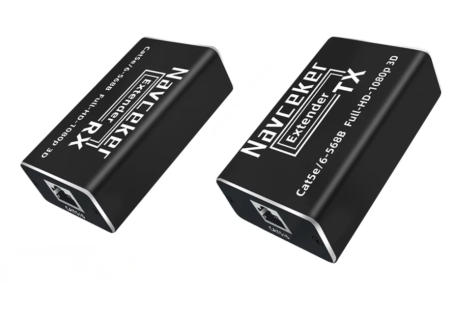 Image principale du produit Systeme extendeur HDMI 1080p sur RJ45 avec alimentation par RJ POC