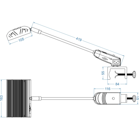 Image nº7 du produit BT-BOOTHLITE 35TWD Briteq - Projecteur LED blanc élégant avec intensité et température de couleur réglables