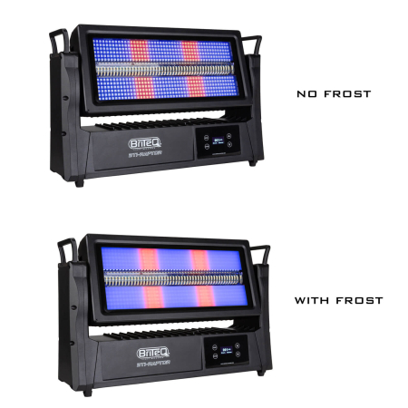 Image nº3 du produit BTI-RAPTOR Briteq - Stroboscope motorisé IP65 haute puissance, 144 LEDs blanches 8 sections, 576 LEDs RGB 16 zones