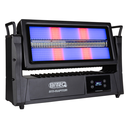 Image nº4 du produit BTI-RAPTOR Briteq - Stroboscope motorisé IP65 haute puissance, 144 LEDs blanches 8 sections, 576 LEDs RGB 16 zones