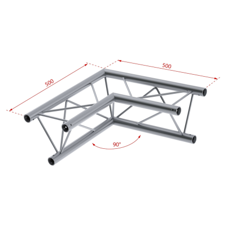 Image nº3 du produit DECO22T-AG01 Contestage - Angle Triangulaire 220 mm 2 directions 50 cm 90° Livré avec 1 kit de jonction