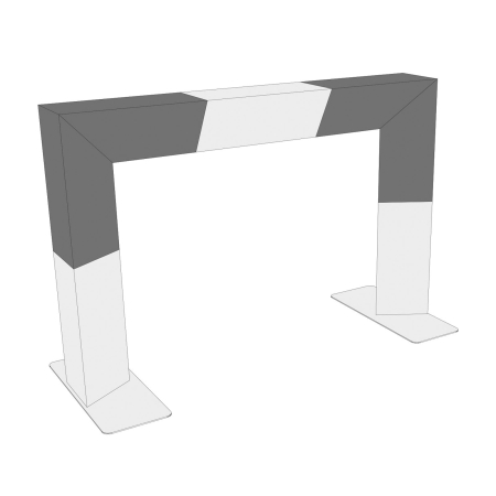 Image secondaire du produit DECO22T-AG05 Contestage - Angle Triangulaire 220 2 directions 50 cm 90° vertical Livré avec 1 kit de jonction