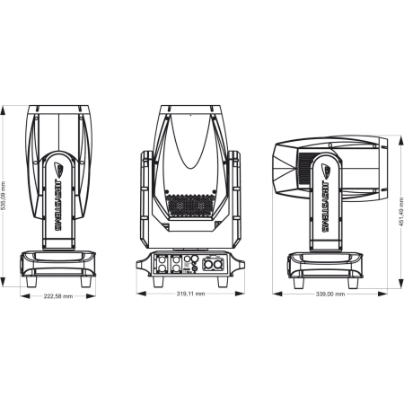 Image nº5 du produit VANTA BEAM Jb Systems - Lyre moving beam IP65 outdoor, LED 300 W blanc froid (9700–10000 K), faisceau ultra-étroit 2,5° à 17