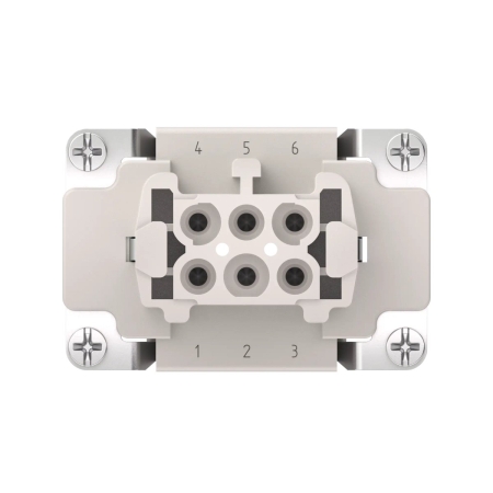 Image nº3 du produit Insert femelle type Harting 6 pôles à vis