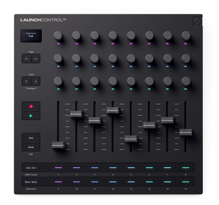 Image principale du produit LauchControl XL 3 Novation - Contrôleur midi 8 faders 24 rotatifs