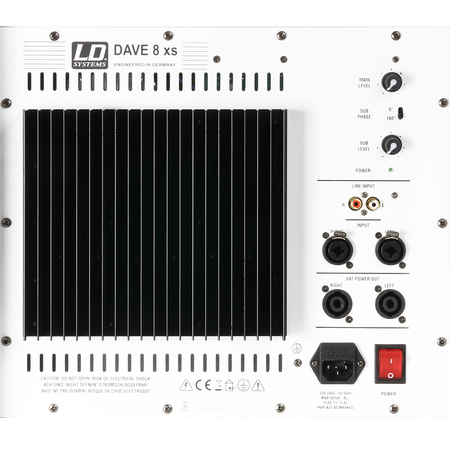 Image nº6 du produit Système de sonorisation compact LD Systems DAVE 8XS 350W RMS blanc