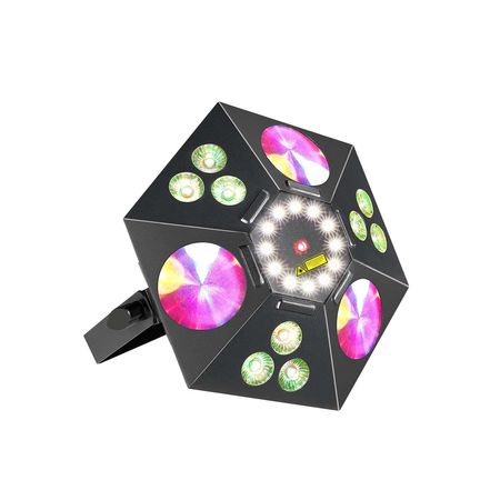 Image principale du produit Meteor IX Power lighting - Effet 4 en 1 Wash flower strobe et laser vert rouge