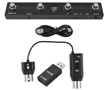 Image principale du produit Pédalier midi sans fil 4 boutons