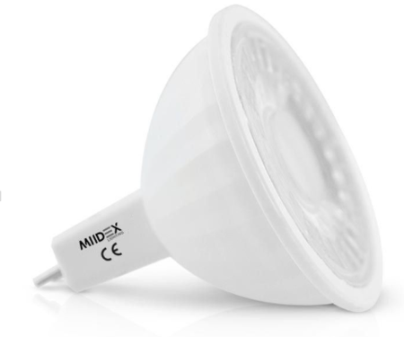 Image principale du produit Lampe led MR16 12V 5W dimmable bleu