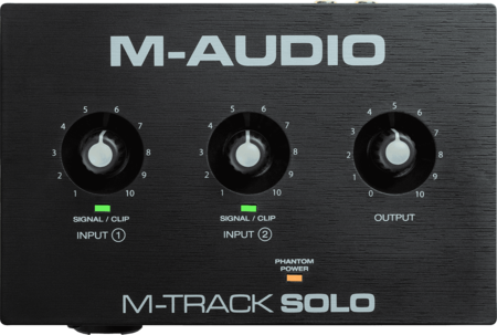 Image secondaire du produit MTRACK-SOLO M Audio – Carte son 2 canaux 1 entrée micro-ligne-instrument